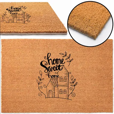 Produktbild von TabPrint Kokos-Fußmatte Home Sweet Home 40x60 cm