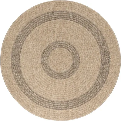 Produktbild von Outdoor Teppich COMILLA Schwarz 120 cm Rund