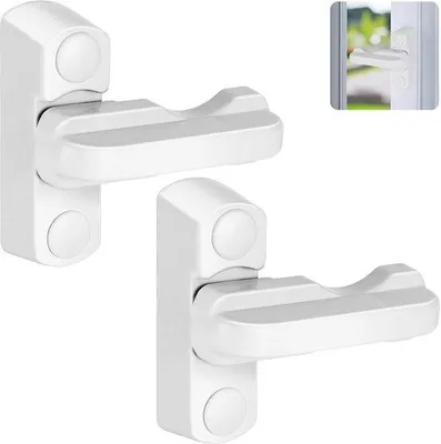 Productafbeelding van Raamvergrendeling Set van 2 - Inbraakbeveiliging & Kinderbeveiliging voor Ramen en Deuren