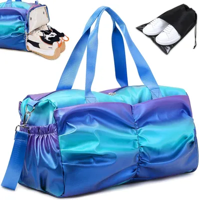 Produktbild von Sporttas Damen mit Schuhfach und Nassfach, 50x25x28 cm, für Fitness und Reisen