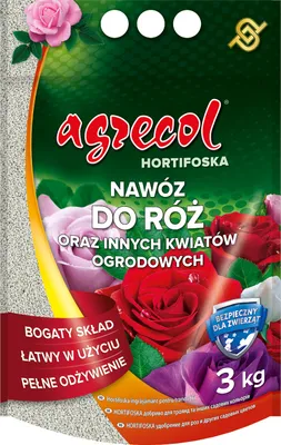 Zdjęcie produktu dla Nawóz do róż oraz innych kwiatów ogrodowych AGRECOL Hortifoska 3KG