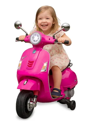 Immagine prodotto di Jamara Ride-on Vespa GTS 125, 3 anni, 4 ruote, rosa, batterie necessarie