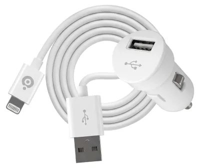 Produktbild von Bigben Interactive BC272083, Auto, Zigarettenanzünder, 5 V, 1 m, Weiß