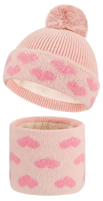 Productafbeelding van Omgoods - Kinderen Wintermuts en Sjaal Set met Fleece Voering