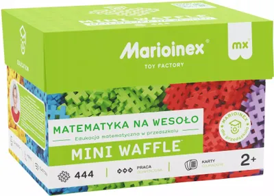 Zdjęcie produktu dla Marioinex Mini Waffle Edu Matematyka na wesoło 444 elementy - klocki konstrukcyjne