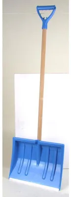 Produktbild von 10x Schneeschieber Blau Schwarz Holzstiel D Griff Schaufel Räumer Kante Schippe