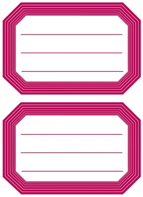 Imagen del producto de Etiquetas para etiquetas adhesivas, modelo 5712, color neutro, con borde rojo, dimensiones 82x55 mm