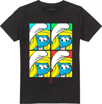 Image de The Smurfs - T-shirt Homme/Femme Unie TV21214 (3XL) (Noir)