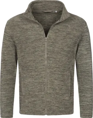 Produktbild von Stedman® - Active Melange Fleece Jacket - Olive Melange - L