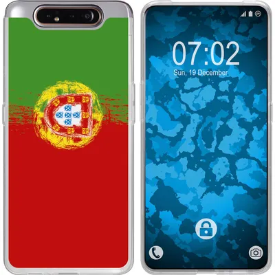 Produktbild von PhoneNatic Case kompatibel mit Samsung Galaxy A80 Silikon-Hülle WM Portugal M8