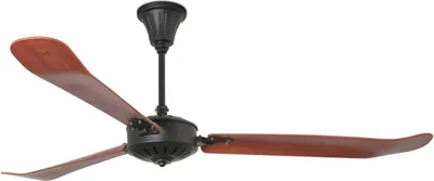 Produktbild von Deckenventilator Faro Aoba Schwarz 178 cm mit Fernbedienung