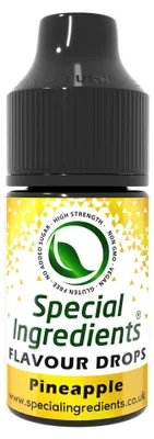 Image de Gouttes aromatisantes spéciales Ananas, 30 ml. Arôme alimentaire concentré, idéal pour aromatiser les pâtisseries, les plats et les boissons