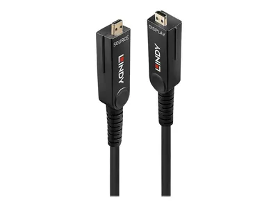 Produktbild von Lindy 38320, 10 m, HDMI Typ D (Mikrofon), HDMI Typ D (Mikrofon), 18 Gbit/s, Gold