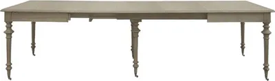 Obrázok produktu pre Casa Padrino luxusný jedálenský stôl vo vidieckom štýle sivý 170-470 x 120 x v. 77 cm - Ručne vyrobený rozťahovací kuchynský stôl z masívu - Nábytok do jedálne z masívu v ušľachtilom vidieckom štýle