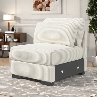 Produktbild von UnboxG Wohnzimmerstühle, Stühle,  1-SitzerSchlafsofa für Schlafzimmer, Wohnzimmer, Beige