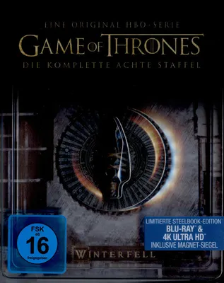 Produktbild von Game of Thrones - Staffel 8 - Limited Steelbook-Edition (3 Blu-ray 4K Ultra HD + 3 Blu-ray 2D)