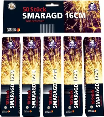 Produktbild von Wunderkerzen Smaragd 16cm