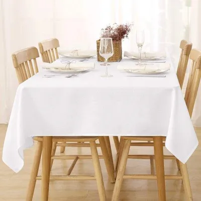Produktbild von Unyqoos® Wasserdichte Tischdecke 140 × 300 cm – 100% Polyester (Leinen-Optik), waschbar bis 30 °C, 1 Stück, robust für Garten & Balkon, lebendige Farben