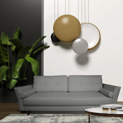 Produktbild von Sofa Designersofa SYLVIE 3-Sitzer mit Schlaffunktion in div. Farbvarianten