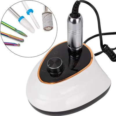 Produktbild von Profi Nagelfräser 65W Maniküre Pediküre Weiß-Schwarz