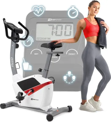 Produktbild von Hop-Sport Fitnessfahrrad HS-2090H Heimtrainer Aveo Ergometer für Zuhause bis 120kg weiß