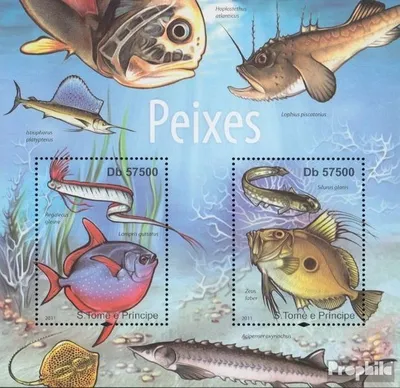 Produktbild von Briefmarken Sao Tome e Principe 2011 Mi Block 838 (kompl. Ausgabe) postfrisch Fische