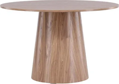 Produktbild von FURNLUX Dining Table Lanzo Walnut 120cm / Hauptfarbe: Braun / Abmessungen: 120 x 120 x 75 cm