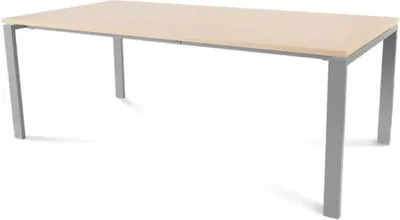 Produktbild von Schreibtisch Total BxTxH 200x100x73cm Gestell grau Platte Melamin buche.