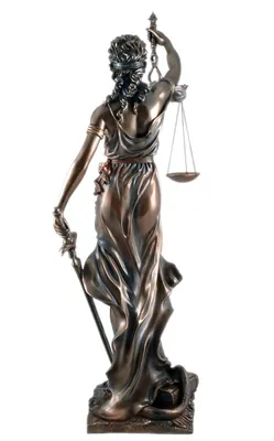 Produktbild von Prachtvolle Figur der Justitia bronziert Skulptur 75 cm BGB Recht