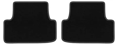 Immagine prodotto di Tappetini posteriori in moquette per Volkswagen Golf VIII eTSI 2020- (Alltrack/hatchback/station wagon) – 2 pezzi, neri, su misura – Wielganizator LUX