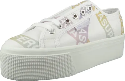 Produktbild von Superga Damen Low Sneaker Lettering Tape Jellysole Low Top S41161W Weiß