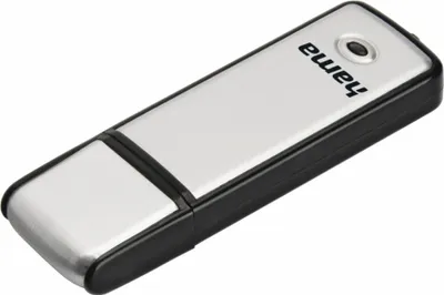 Produktbild von Hama USB-Stick Fancy, USB 2.0, 128 GB, Schwarz/Silber