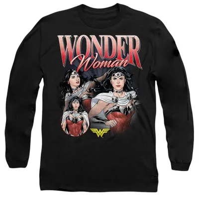 Imagen del producto de Camiseta Wonder Woman, uni, para hombre/mujer, manga larga, modelo TV41641 (talla XL), color