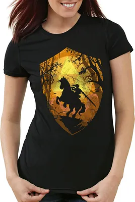 Produktbild von style3 Ride through Hyrule Damen T-Shirt, Farbe:Schwarz, Größe:XL