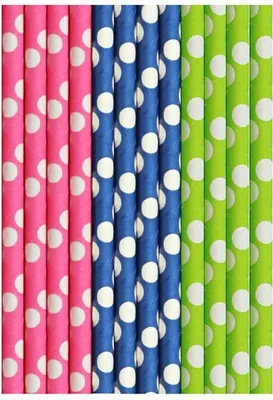 Produktbild von 500 Stohhalme Papier Trinkhalme 15 cm x Ø 8 mm Cocktail