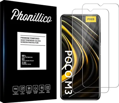 Zdjęcie produktu dla Szkło hartowane do Xiaomi Poco M3 [2 szt.] Folia ochronna na ekran odporna na zarysowania Phonillico®