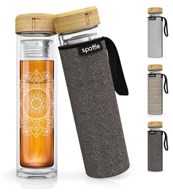 Image de Elzusha - Théière en verre à double paroi, 450 ml