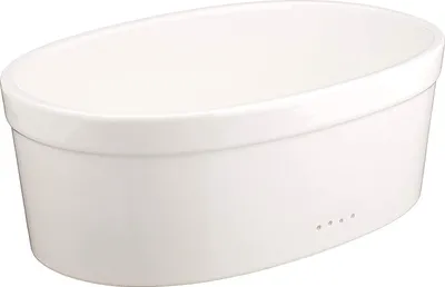 Obrázek produktu pro Kela 12064, Oválný, Bílá, Keramický, Dřevo, Bamboo, Víko na pantech