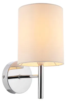 Zdjęcie produktu dla Kinkiet BRIO chromowany 1xE14x15W tkanina wym:25x13x16,5cm IP20 Endon