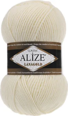 Produktbild von Alize Lanagold Strickgarn, 51% Polyacryl 49% Wolle, 240m/100g, Nadelstärke 4-6mm