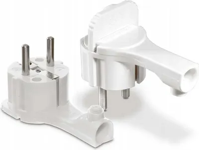 Produktbild von Elcan weißer Z/U-Flachwinkelstecker