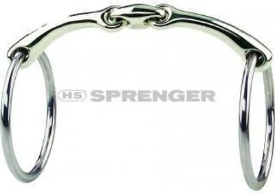 Produktbild von Sprenger DYNAMIC RS Wassertrense 14mm Sensogan doppelt gebrochen, Größe Gebiss:125mm