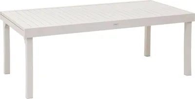 Produktbild von Ausziehbarer gartentisch "piazza" lehm 12 plätze aus epoxybehandeltem aluminium  - Hespéride