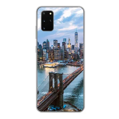 Produktbild von MuchoWow® Handyhülle Schutzhülle Hülle für Samsung Galaxy S20 Plus New York - Skyline - Brücke Silikon Softcase Handy Hülle - Hartschale