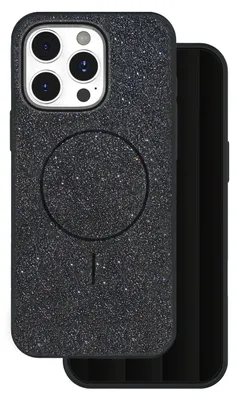 Zdjęcie produktu dla SETTY Mobiili tagakaas Setty iPhone 17 Pro Glitter Thin Magsafe, must