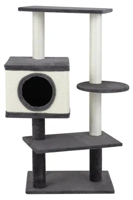Produktbild von KOMFOTTEU Kratzbaum 99 cm mit Katzenhöhle, Sisal-Kratzbrett & Kratzpfosten