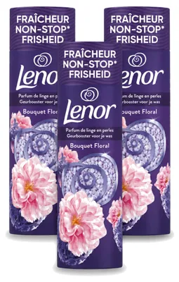 Productafbeelding van 3 x Lenor Wasparfumversterker - Bloemige boeket - Voordeelverpakking - 3 stuks