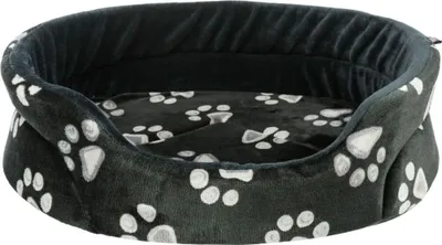 Obrázek produktu pro Trixie Pelech JIMMY oválný černý s tlapkami