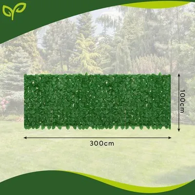 Obrázek produktu pro Gardlov 25343 Balkónová zástěna s tmavě zelenými listy 300 x 100 cm