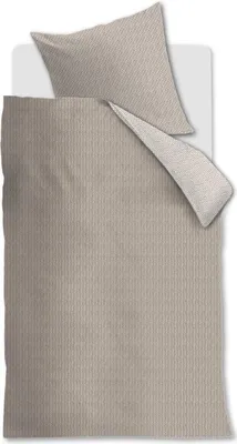 Produktbild von Rivièra Maison Baumwoll- Bettwäsche-Garnitur Twisted Farbe Sand Größe 155x220+80x80